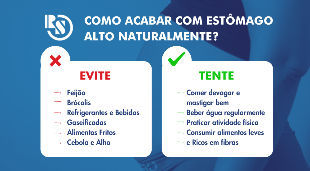 Como acabar com estômago alto