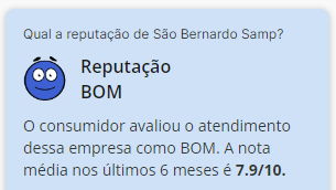 são bernardo samp reclame aqui